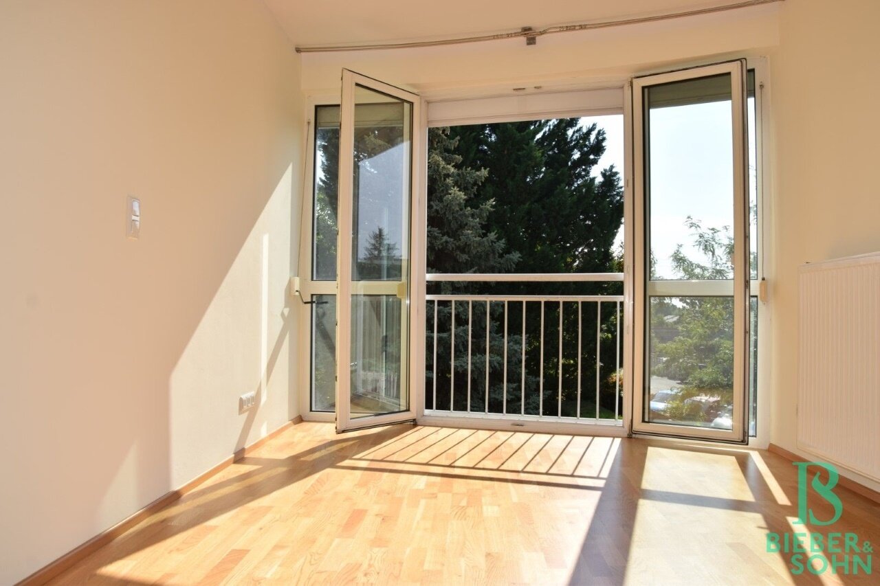 Objekt-Ansicht: Wohnraum mit franz. Balkon