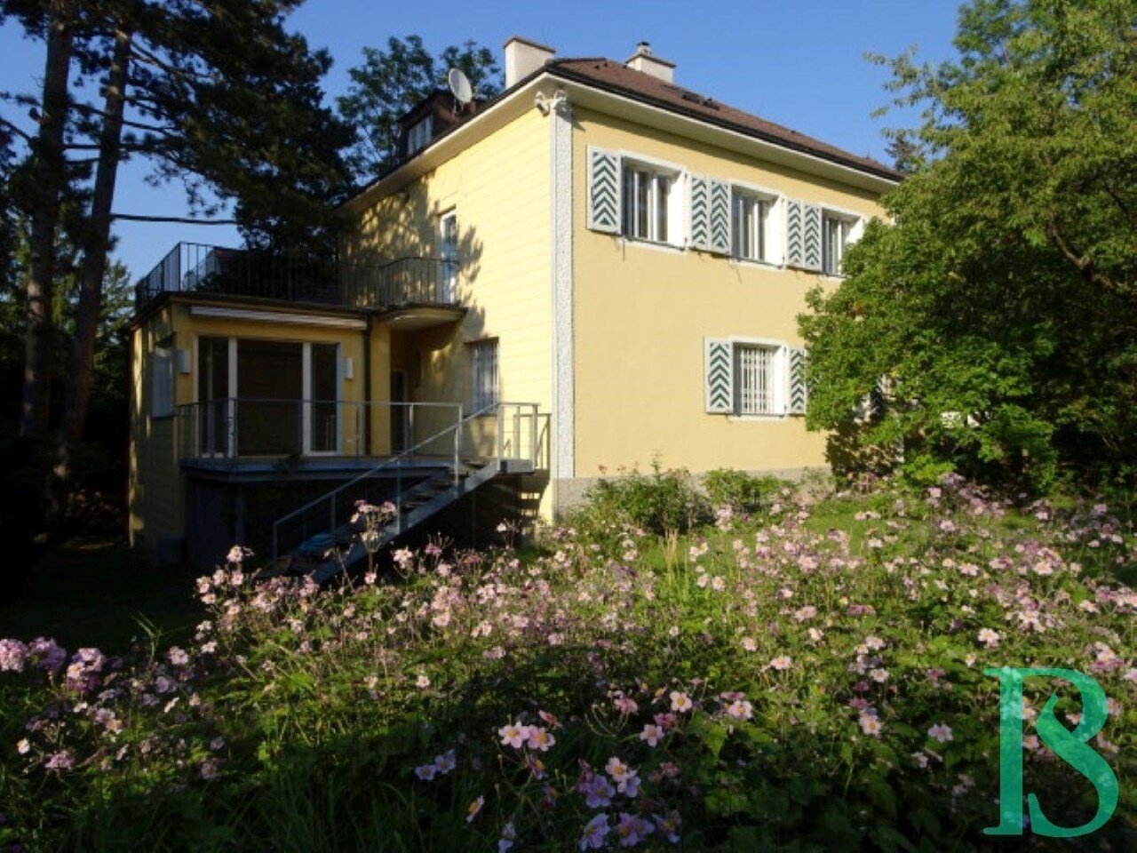 Hausansicht Garten Objekt-Ansicht: Hausansicht Garten